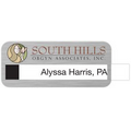 UV Inkjet Logo Metallic Window Badges (1.5" x 3.5")